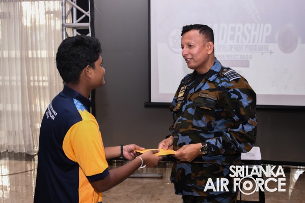 A
LEADERSHIP AND SKILLS DEVELOPMENT PROGRAMME CONDUCTS FOR JUNIOR PREFECTS
OF VISAKHA VIDYALAYA AT SLAF BASE RATMALANA