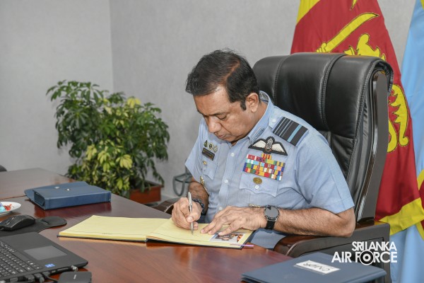NEWLY CONSTRUCTED LECTURE HALL AT SLAF STATION SIGIRIYA DECLARED OPEN ON VIRTUAL PLATFORM