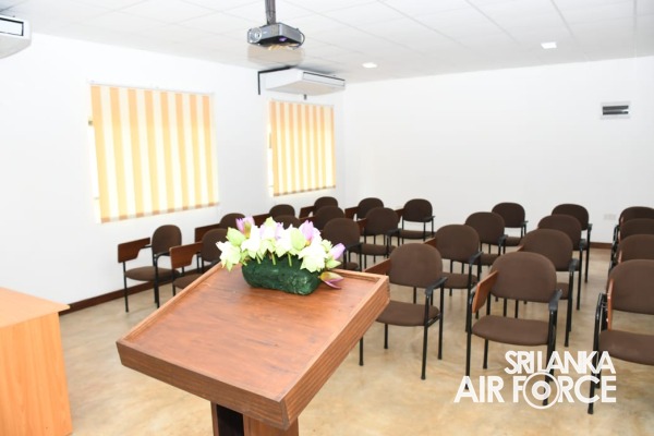 NEWLY CONSTRUCTED LECTURE HALL AT SLAF STATION SIGIRIYA DECLARED OPEN ON VIRTUAL PLATFORM