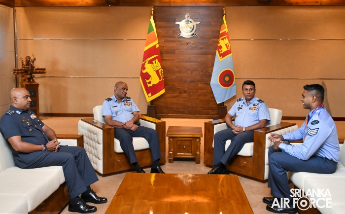 SRI LANKA AIR FORCE PROMOTES DULITH DASSANAYAKE, GOLD MEDALIST AND WORLD RECORD HOLDER AT THE 13TH WORLD STRENGTH LIFTING CHAMP