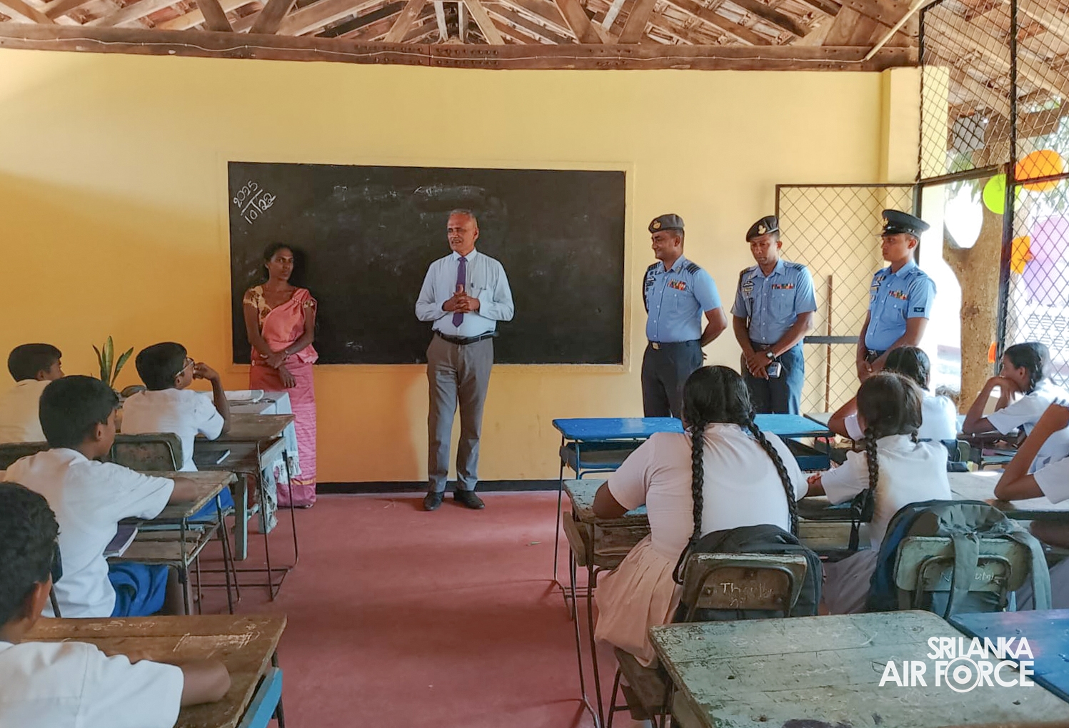 SLAF STATION MORAWEWA COMPLETES ‘GUWAN MITHUDAM’ PROJECT AT MAHADIWULWEWA NATIONAL SCHOOL