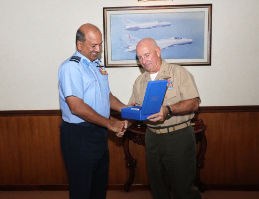 Lt Major General Thomas L Conant paid a courtesy call on the Commander of the Air Force