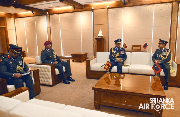 CHIEF OF
DEFENCE FORCE OF MALDIVES NATIONAL DEFENCE FORCE CALLS ON THE COMMANDER
OF THE AIR FORCE