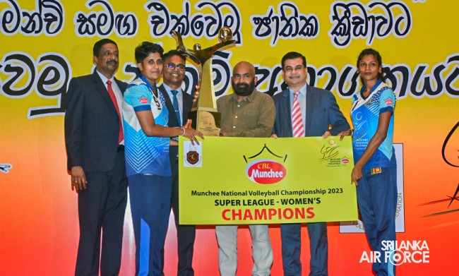 SLAF
WOMEN'S VOLLEYBALL TEAM TITLES AT MUNCHEE SUPER LEAGUE VOLLEYBALL
CHAMPIONSHIP-2023