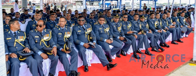 Investiture of Air Chief Marshal WDRMJ Goonetileke with the rank of Marshal of the Sri Lanka Air Force