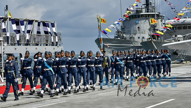 Investiture of Air Chief Marshal WDRMJ Goonetileke with the rank of Marshal of the Sri Lanka Air Force