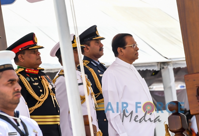 Investiture of Air Chief Marshal WDRMJ Goonetileke with the rank of Marshal of the Sri Lanka Air Force