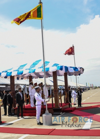 Investiture of Air Chief Marshal WDRMJ Goonetileke with the rank of Marshal of the Sri Lanka Air Force