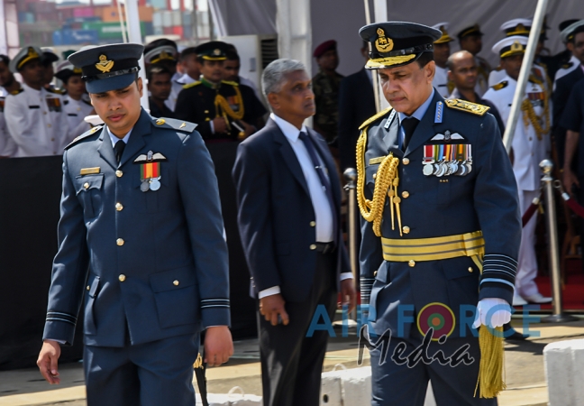 Investiture of Air Chief Marshal WDRMJ Goonetileke with the rank of Marshal of the Sri Lanka Air Force