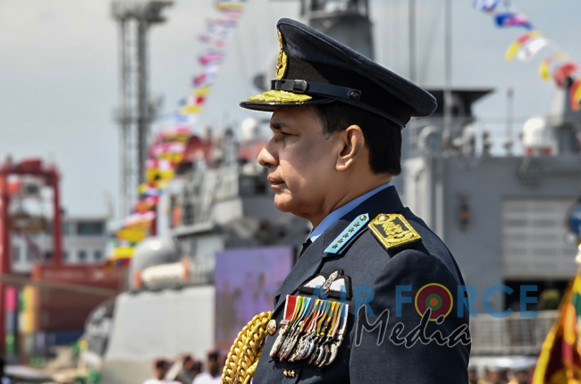 Investiture of Air Chief Marshal WDRMJ Goonetileke with the rank of Marshal of the Sri Lanka Air Force