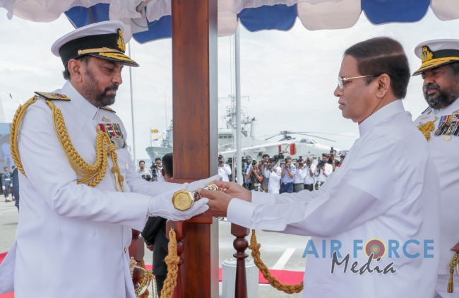 Investiture of Air Chief Marshal WDRMJ Goonetileke with the rank of Marshal of the Sri Lanka Air Force