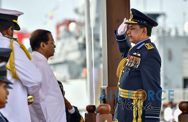 Investiture of Air Chief Marshal WDRMJ Goonetileke with the rank of Marshal of the Sri Lanka Air Force