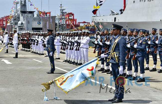 Investiture of Air Chief Marshal WDRMJ Goonetileke with the rank of Marshal of the Sri Lanka Air Force
