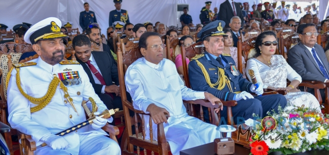 Investiture of Air Chief Marshal WDRMJ Goonetileke with the rank of Marshal of the Sri Lanka Air Force