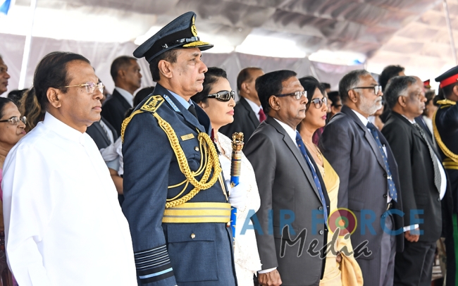 Investiture of Air Chief Marshal WDRMJ Goonetileke with the rank of Marshal of the Sri Lanka Air Force