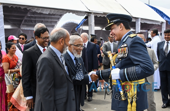Investiture of Air Chief Marshal WDRMJ Goonetileke with the rank of Marshal of the Sri Lanka Air Force