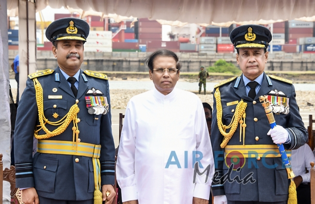 Investiture of Air Chief Marshal WDRMJ Goonetileke with the rank of Marshal of the Sri Lanka Air Force