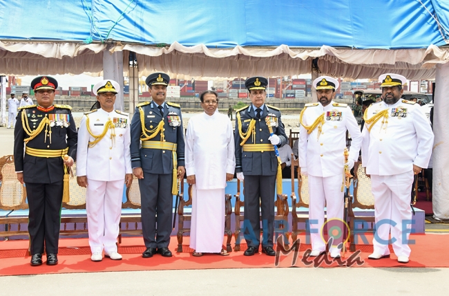 Investiture of Air Chief Marshal WDRMJ Goonetileke with the rank of Marshal of the Sri Lanka Air Force
