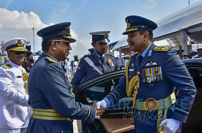 Investiture of Air Chief Marshal WDRMJ Goonetileke with the rank of Marshal of the Sri Lanka Air Force