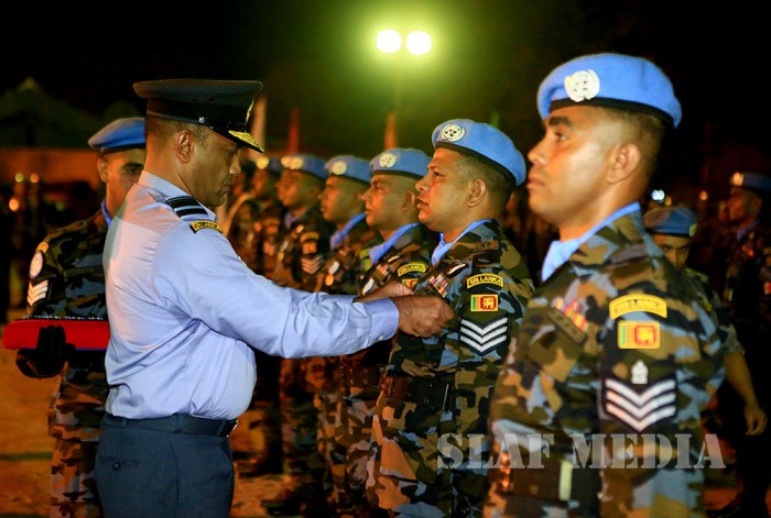 Medal Awarding Ceremony of Sri Lanka Aviation Contingent - UNMISS