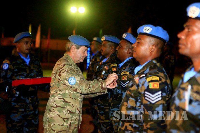 Medal Awarding Ceremony of Sri Lanka Aviation Contingent - UNMISS