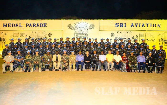Medal Awarding Ceremony of Sri Lanka Aviation Contingent - UNMISS
