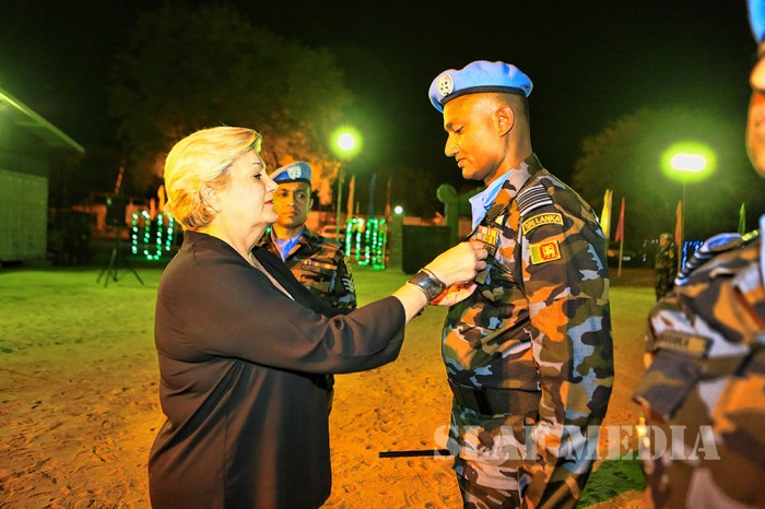 Medal Awarding Ceremony of Sri Lanka Aviation Contingent - UNMISS