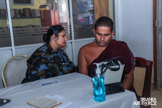 SLAF BASE ANURADHAPURA CONDUCTS MEDICAL OUTREACH FOR FLOOD-AFFECTED RESIDENTS