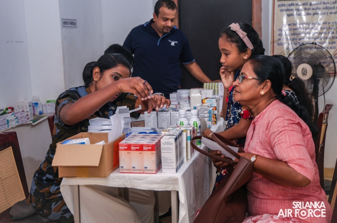 SLAF BASE ANURADHAPURA CONDUCTS MEDICAL OUTREACH FOR FLOOD-AFFECTED RESIDENTS