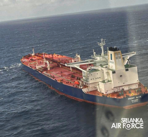 SLAF
CONDUCTS LONG-RANGE MEDICAL EVACUATION FROM MERCHANT VESSEL