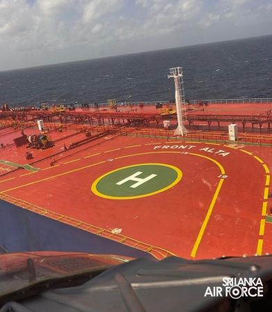 SLAF
CONDUCTS LONG-RANGE MEDICAL EVACUATION FROM MERCHANT VESSEL