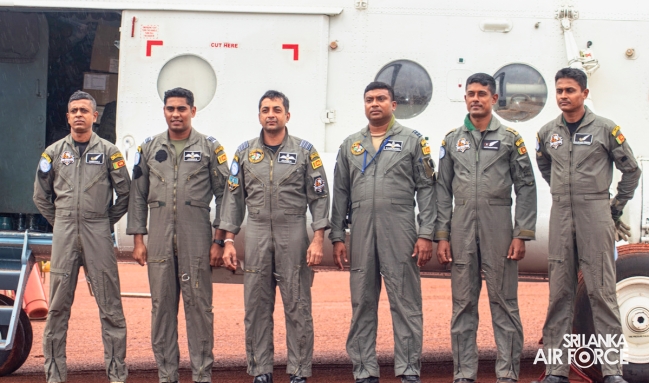 NEW MI-17 V-5
HELICOPTER JOINS 9TH SLAF AVIATION CONTINGENT IN BRIA