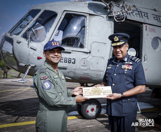 INDIAN AIR FORCE MI‑17 CREW DEPARTS AFTER RELIEF ASSISTANCE IN SRI LANKA