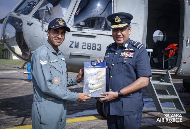 INDIAN AIR FORCE MI‑17 CREW DEPARTS AFTER RELIEF ASSISTANCE IN SRI LANKA