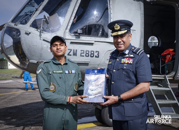 INDIAN AIR FORCE MI‑17 CREW DEPARTS AFTER RELIEF ASSISTANCE IN SRI LANKA