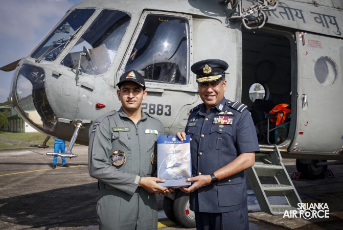 INDIAN AIR FORCE MI‑17 CREW DEPARTS AFTER RELIEF ASSISTANCE IN SRI LANKA
