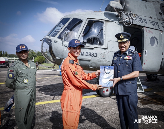INDIAN AIR FORCE MI‑17 CREW DEPARTS AFTER RELIEF ASSISTANCE IN SRI LANKA