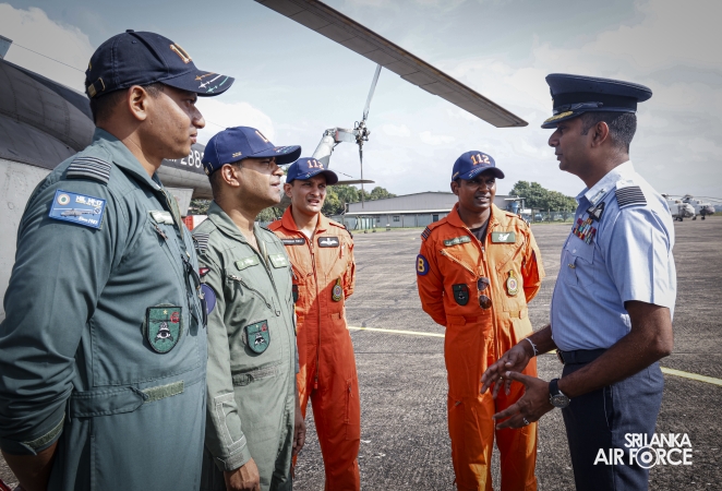 INDIAN AIR FORCE MI‑17 CREW DEPARTS AFTER RELIEF ASSISTANCE IN SRI LANKA