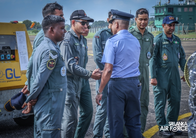 INDIAN AIR FORCE MI‑17 CREW DEPARTS AFTER RELIEF ASSISTANCE IN SRI LANKA