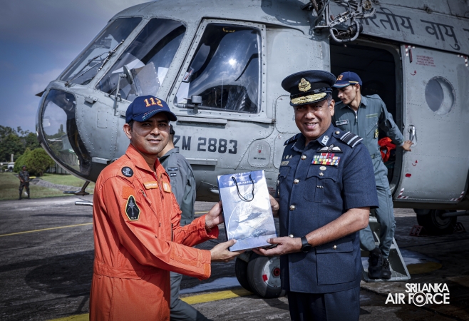 INDIAN AIR FORCE MI‑17 CREW DEPARTS AFTER RELIEF ASSISTANCE IN SRI LANKA