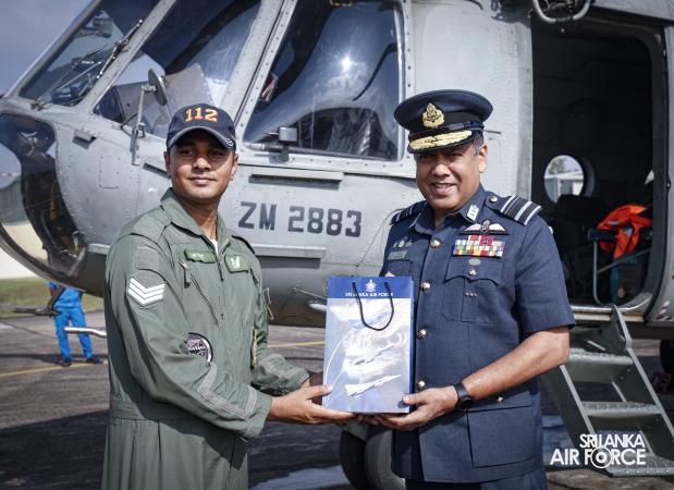 INDIAN AIR FORCE MI‑17 CREW DEPARTS AFTER RELIEF ASSISTANCE IN SRI LANKA