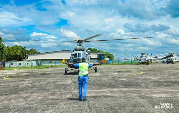 ANOTHER IAF MI-17V5 HELICOPTER ARRIVES IN SRI LANKA TO SUPPORT ONGOING RECOVERY EFFORTS