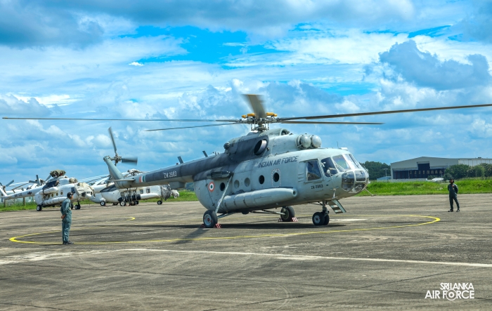 ANOTHER IAF MI-17V5 HELICOPTER ARRIVES IN SRI LANKA TO SUPPORT ONGOING RECOVERY EFFORTS
