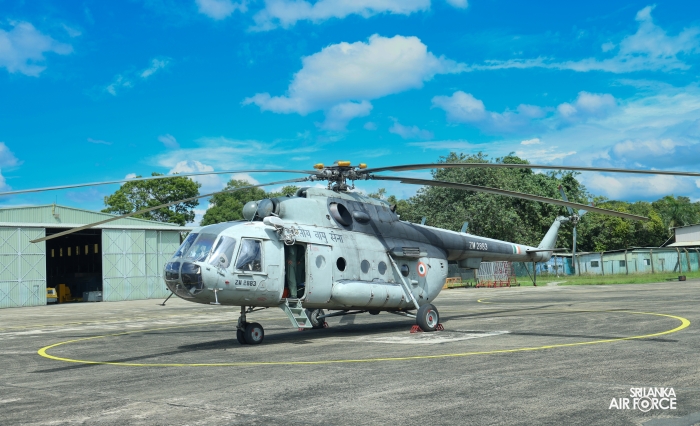 ANOTHER IAF MI-17V5 HELICOPTER ARRIVES IN SRI LANKA TO SUPPORT ONGOING RECOVERY EFFORTS