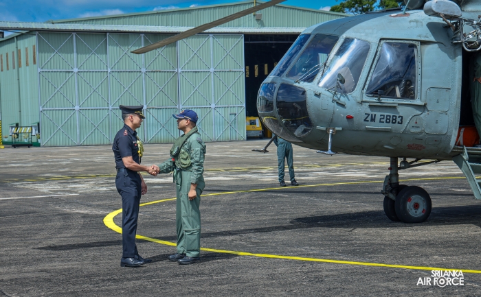 ANOTHER IAF MI-17V5 HELICOPTER ARRIVES IN SRI LANKA TO SUPPORT ONGOING RECOVERY EFFORTS
