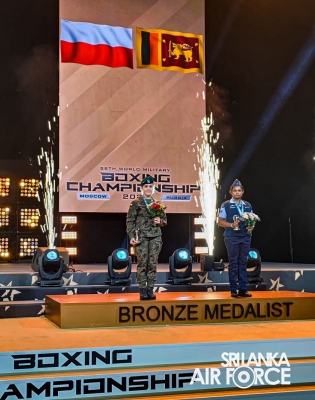 SLAF BOXER WINS BRONZE AT THE 58TH WORLD MILITARY BOXING CHAMPIONSHIP