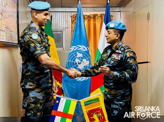 CHANGE OF
COMMAND AT MINUSCA