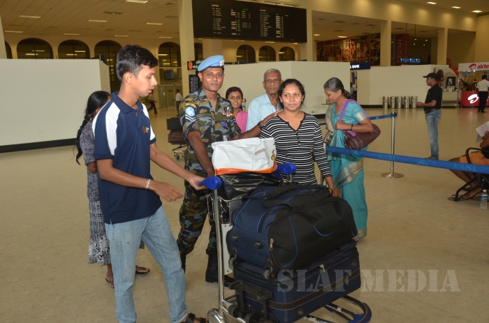 First Ever Set of SLAF Personnel of UNPK HELI-DEPLOYMENT (MINUSCA) Return to Sri Lanka
