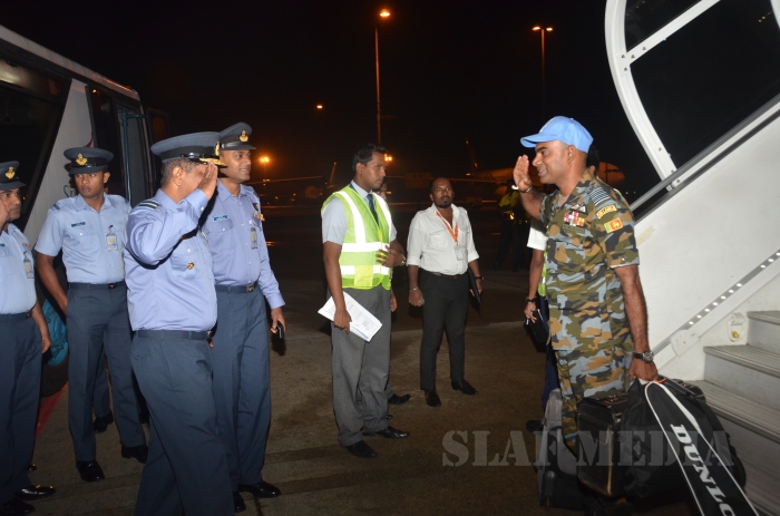 First Ever Set of SLAF Personnel of UNPK HELI-DEPLOYMENT (MINUSCA) Return to Sri Lanka