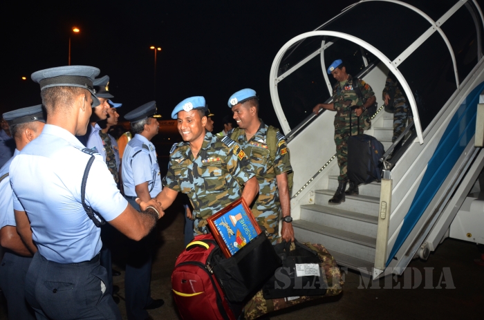 First Ever Set of SLAF Personnel of UNPK HELI-DEPLOYMENT (MINUSCA) Return to Sri Lanka